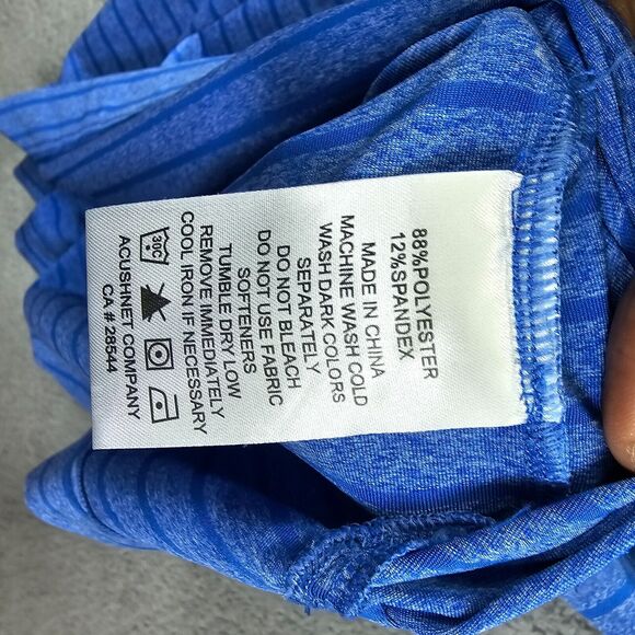 FootJoy Men's Blue Striped Casual Golf Performance Polo Shirt Size XL LOGO - Picture 8 of 13